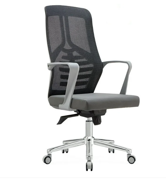 WGYI B717 Padded (Black/Grey) Office Arm Chair
