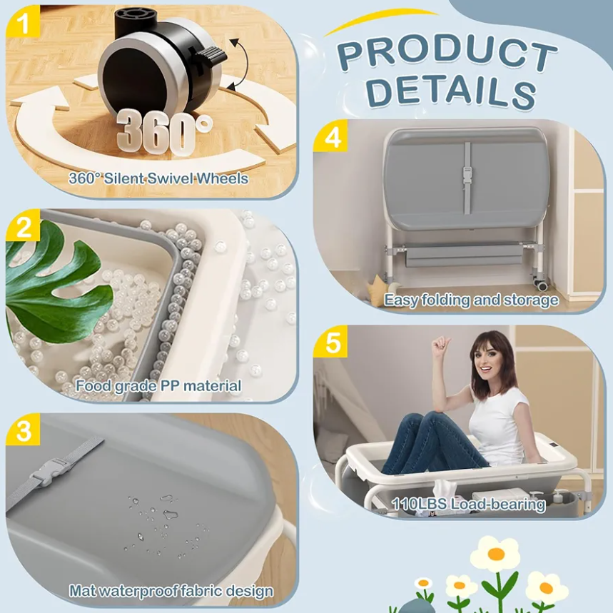 Portable 2 in 1 Baby Changing Station and Bath