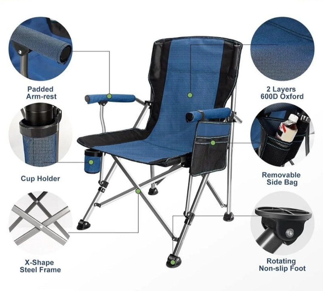 Camping Chair Heavy Duty Folding