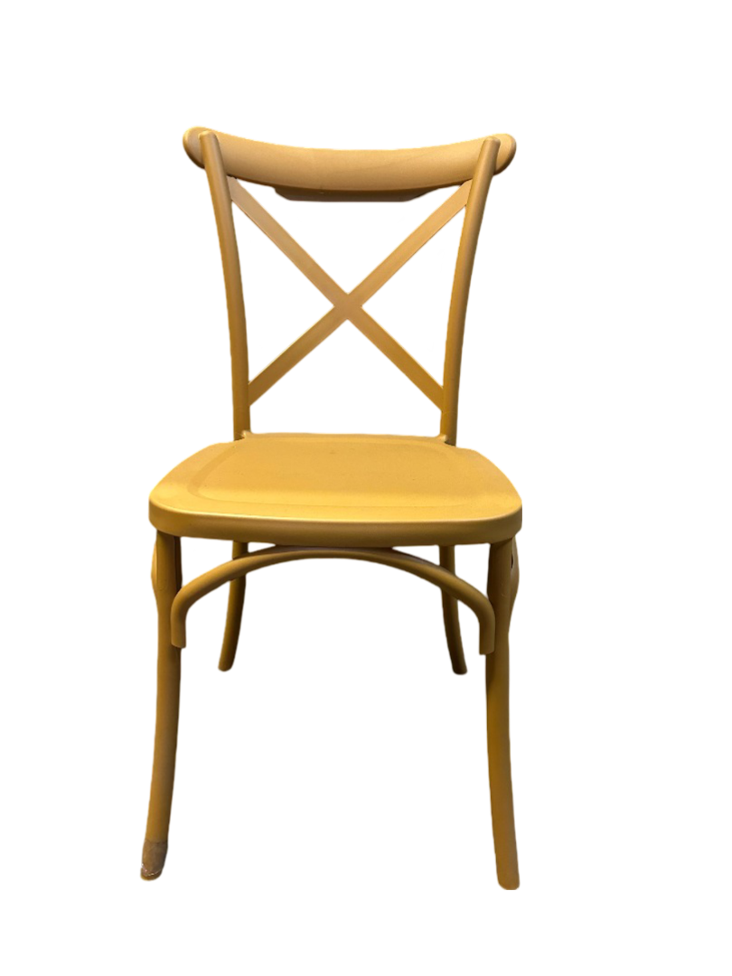 Crossback Chair Gold 1pc