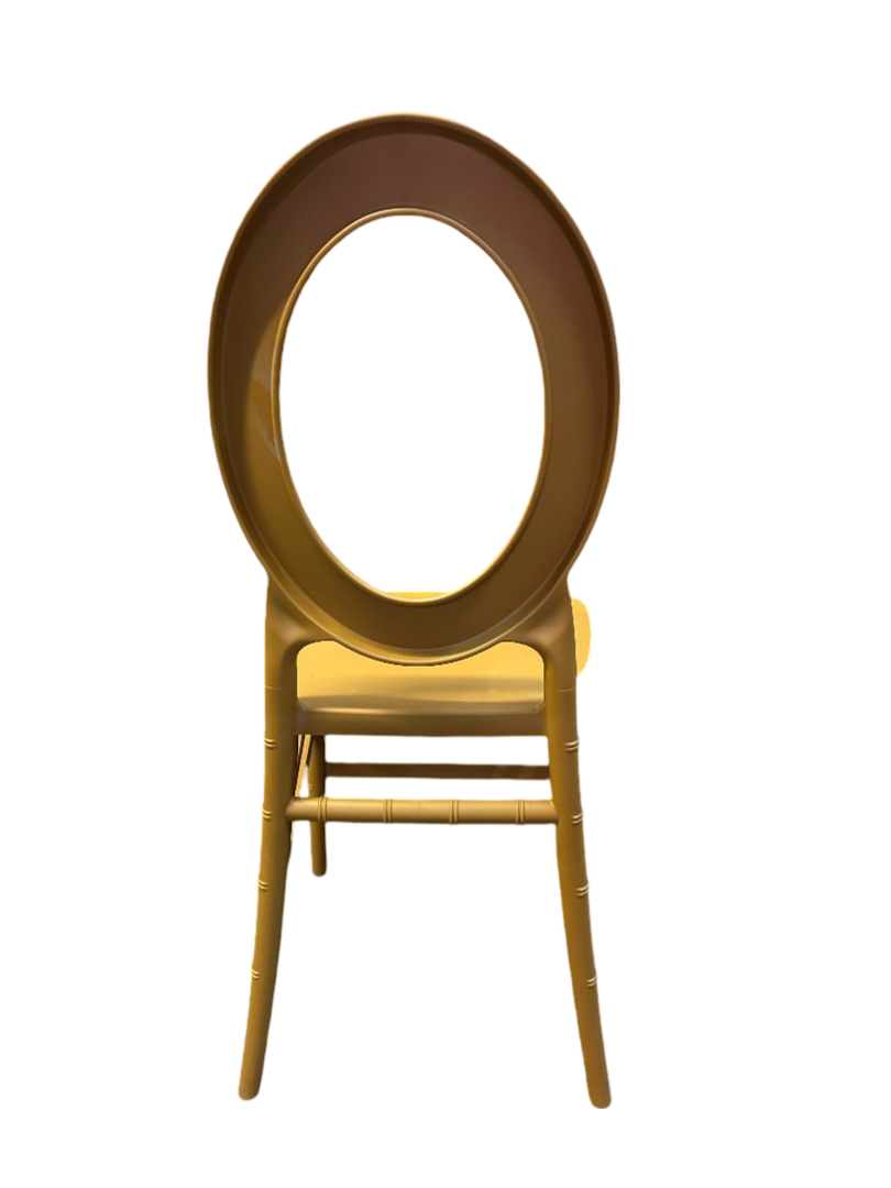 O Back Chair Gold 1pc