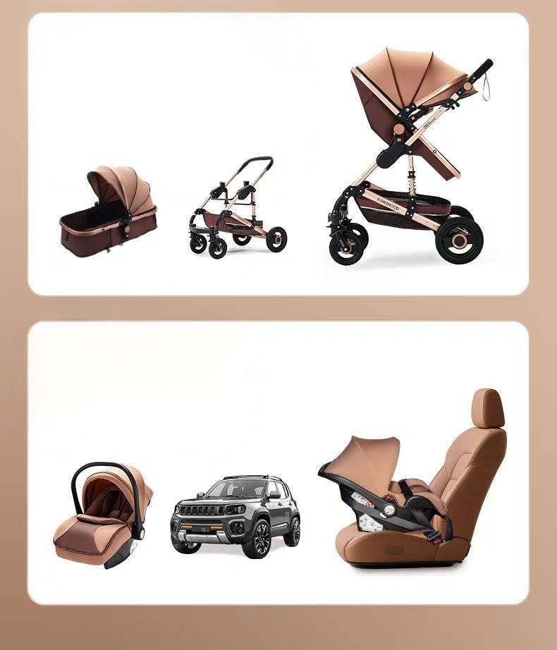 3 in 1 Premium Baby Pram / Stroller