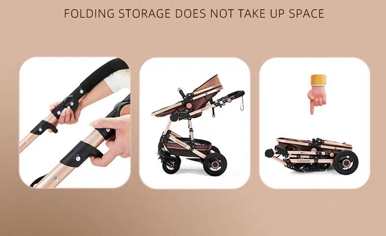 3 in 1 Premium Baby Pram / Stroller