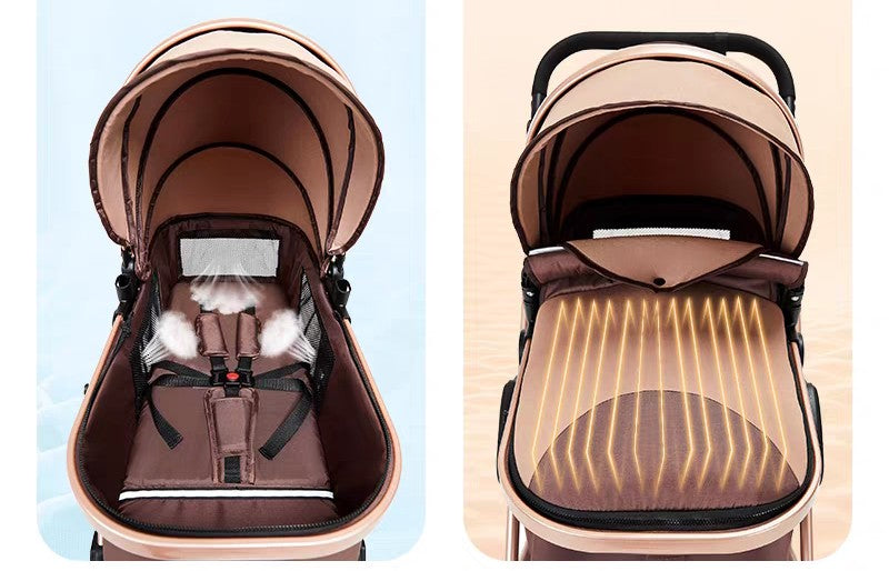 3 in 1 Premium Baby Pram / Stroller