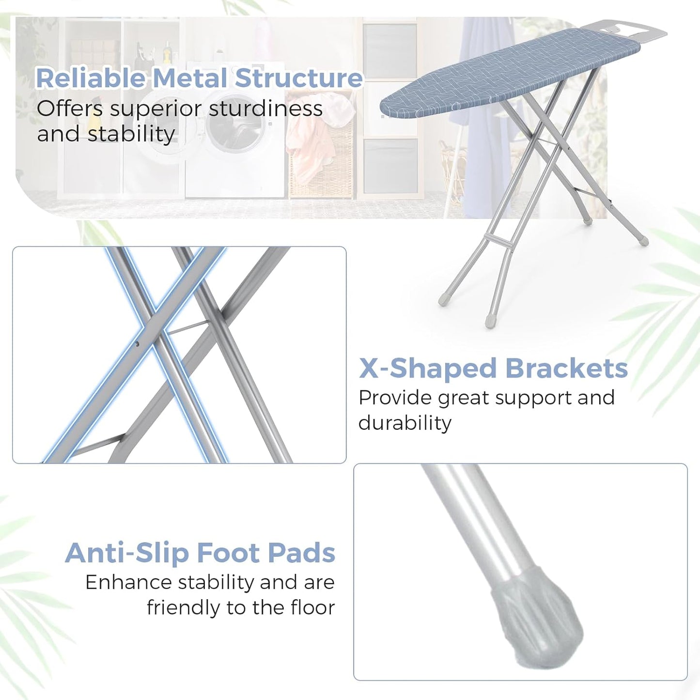 Ironing Board with Iron Rest