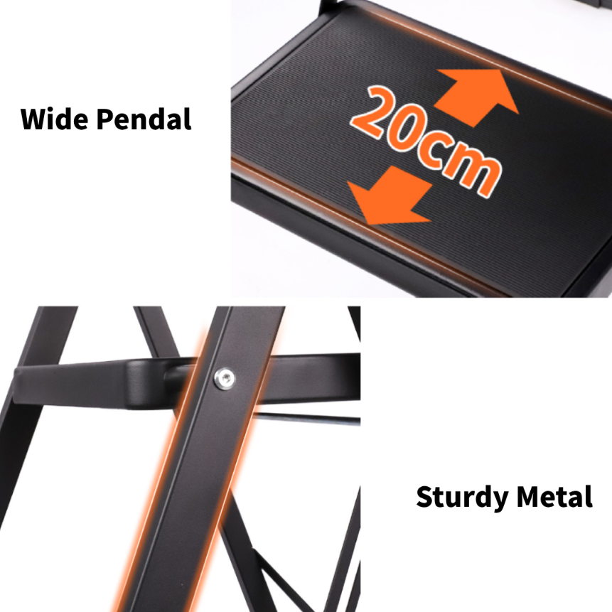 3 Step Ladder with Anti Slip Grip