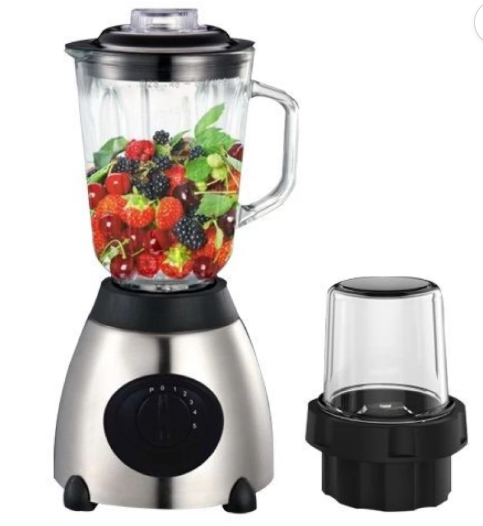 2 in 1 Heavy Duty 1.5L Electric Glass Blender
