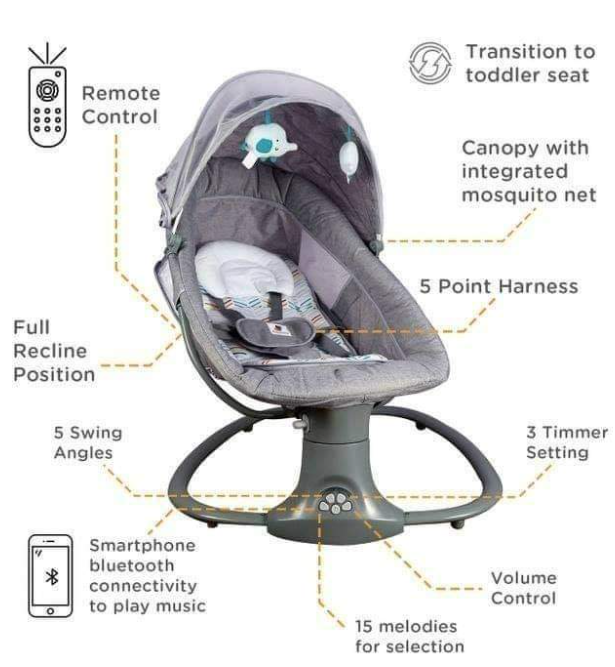 3 in 1 Deluxe Baby Bassinet