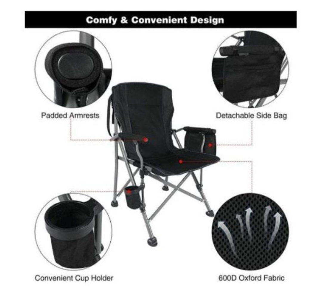 Camping Chair Heavy Duty Folding
