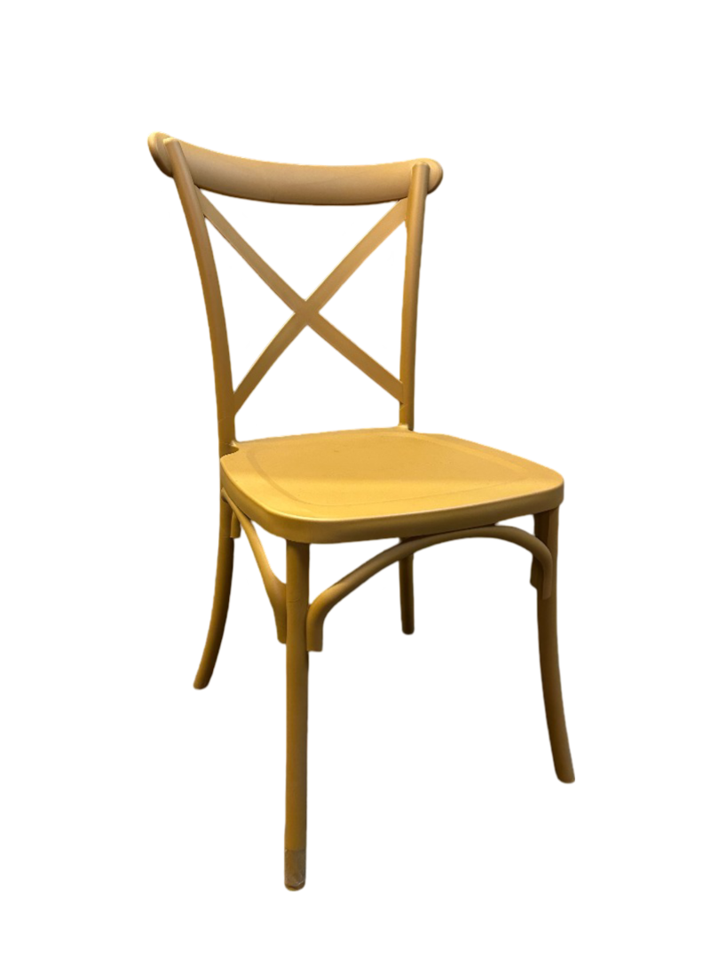 Crossback Chair Gold 1pc